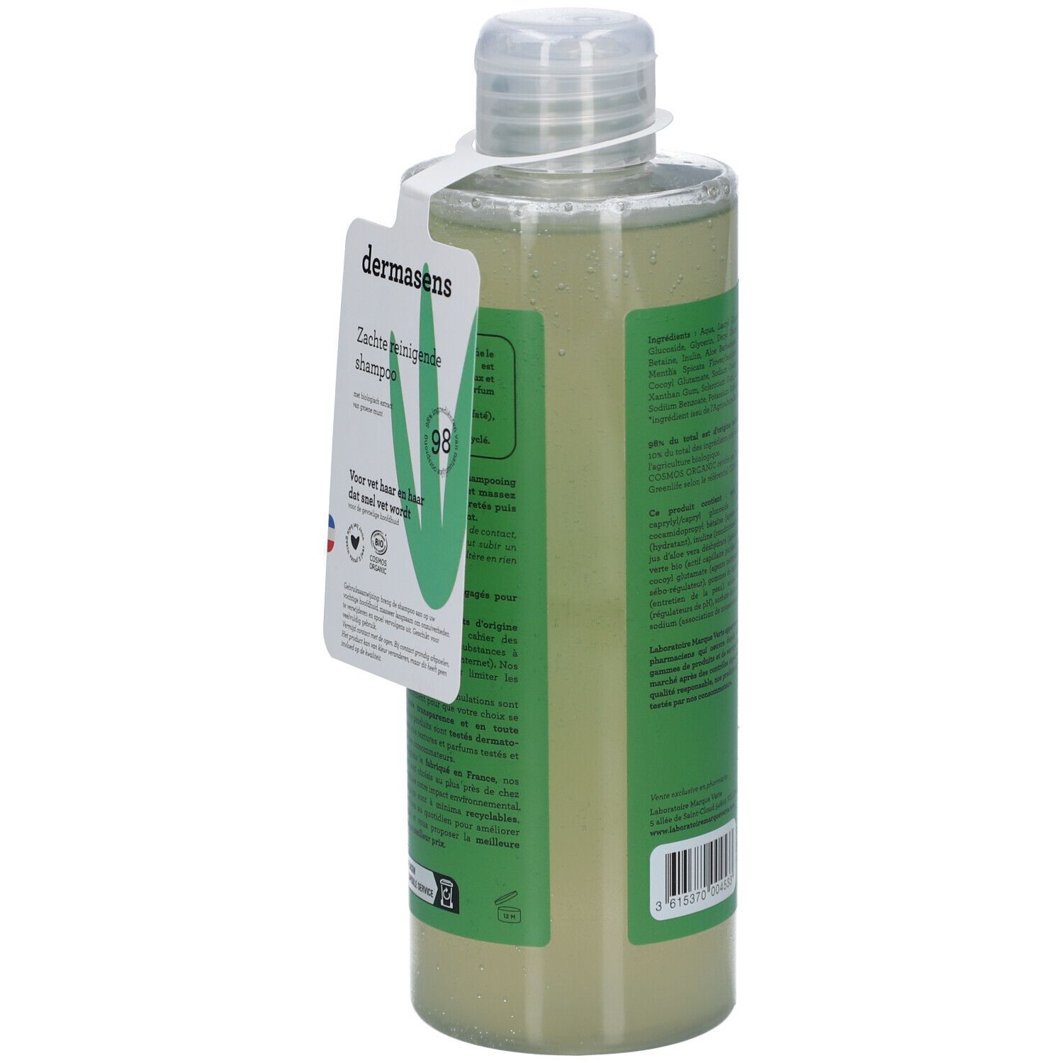 Dermasens Shampooing Doux Purifiant Cheveux Gras Regraissant Vite
