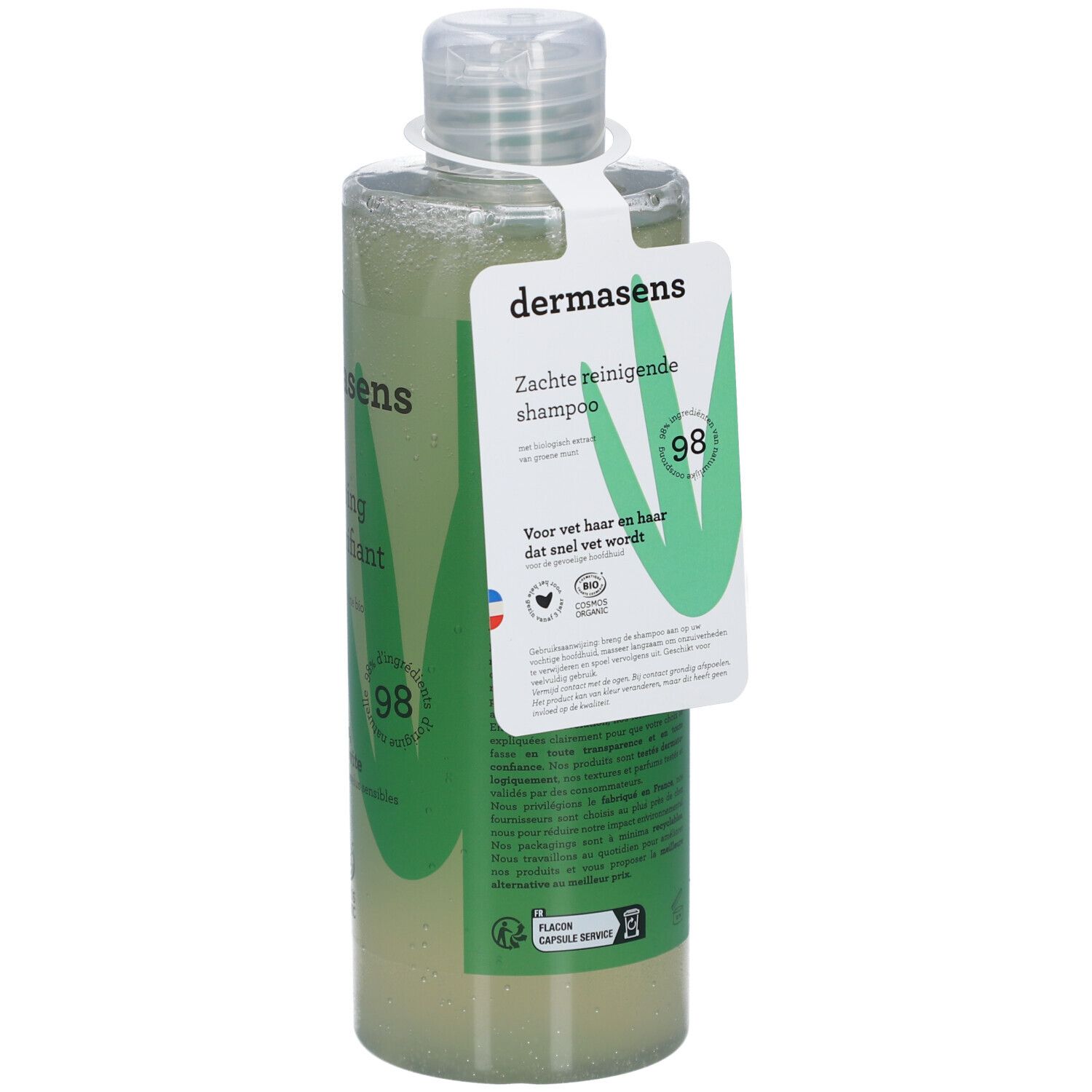 Dermasens Shampooing Doux Purifiant Cheveux Gras Regraissant Vite
