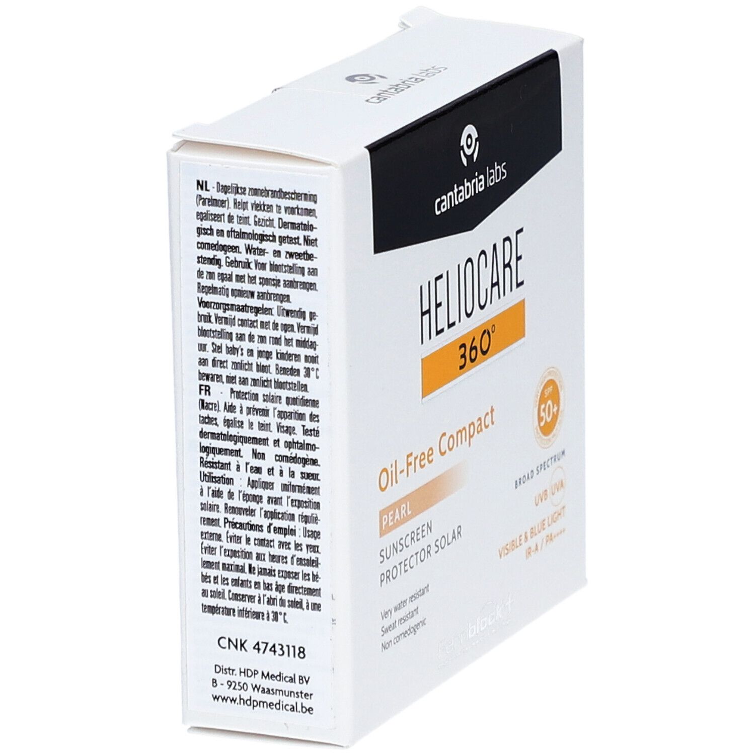 Heliocare 360° Oil-free Compact SPF50+ Pearl