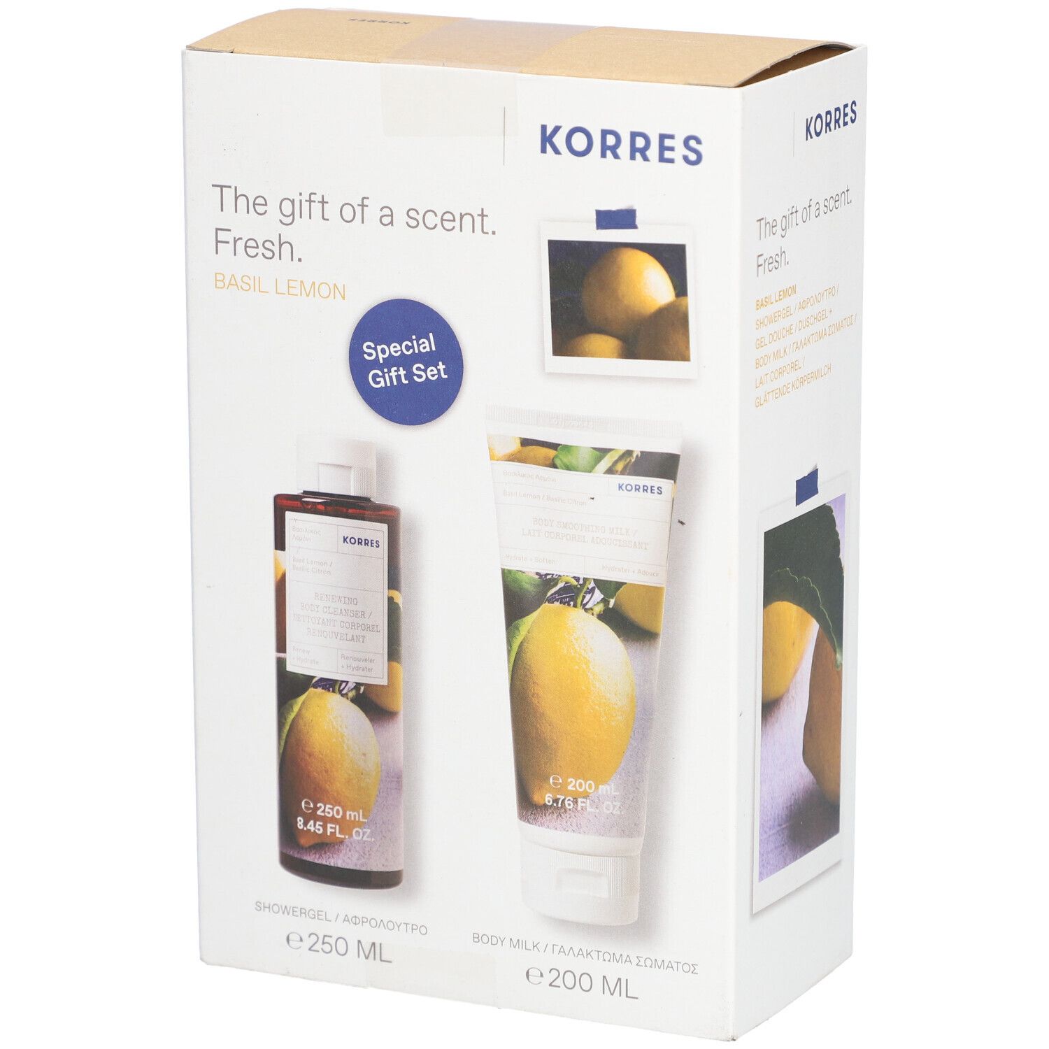 Korres Gel Douche Basilic Citron
