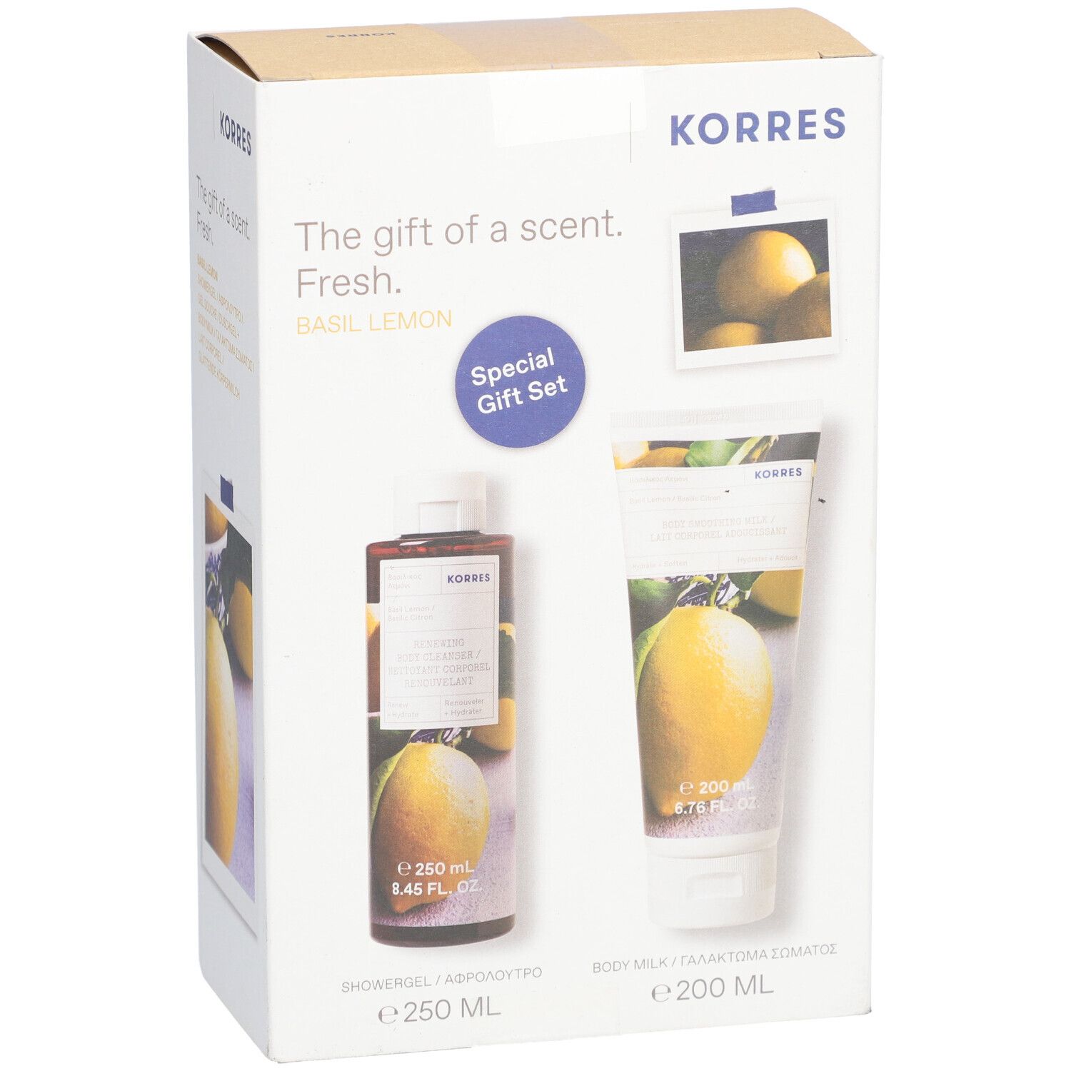 Korres Gel Douche Basilic Citron