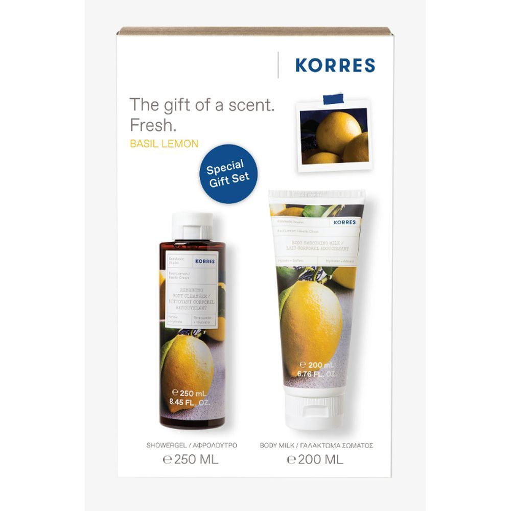 Korres Gel Douche Basilic Citron
