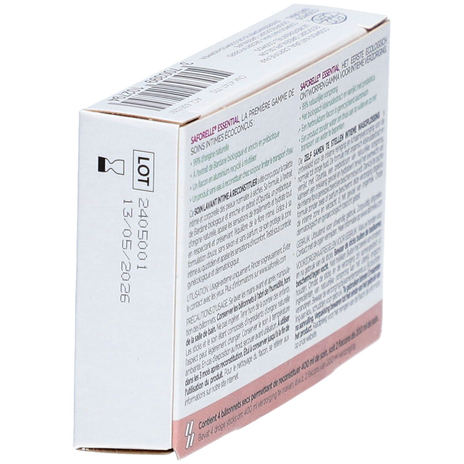 Saforelle Essential Soin Lavant Intime Hydratant Sans Parfum Recharge