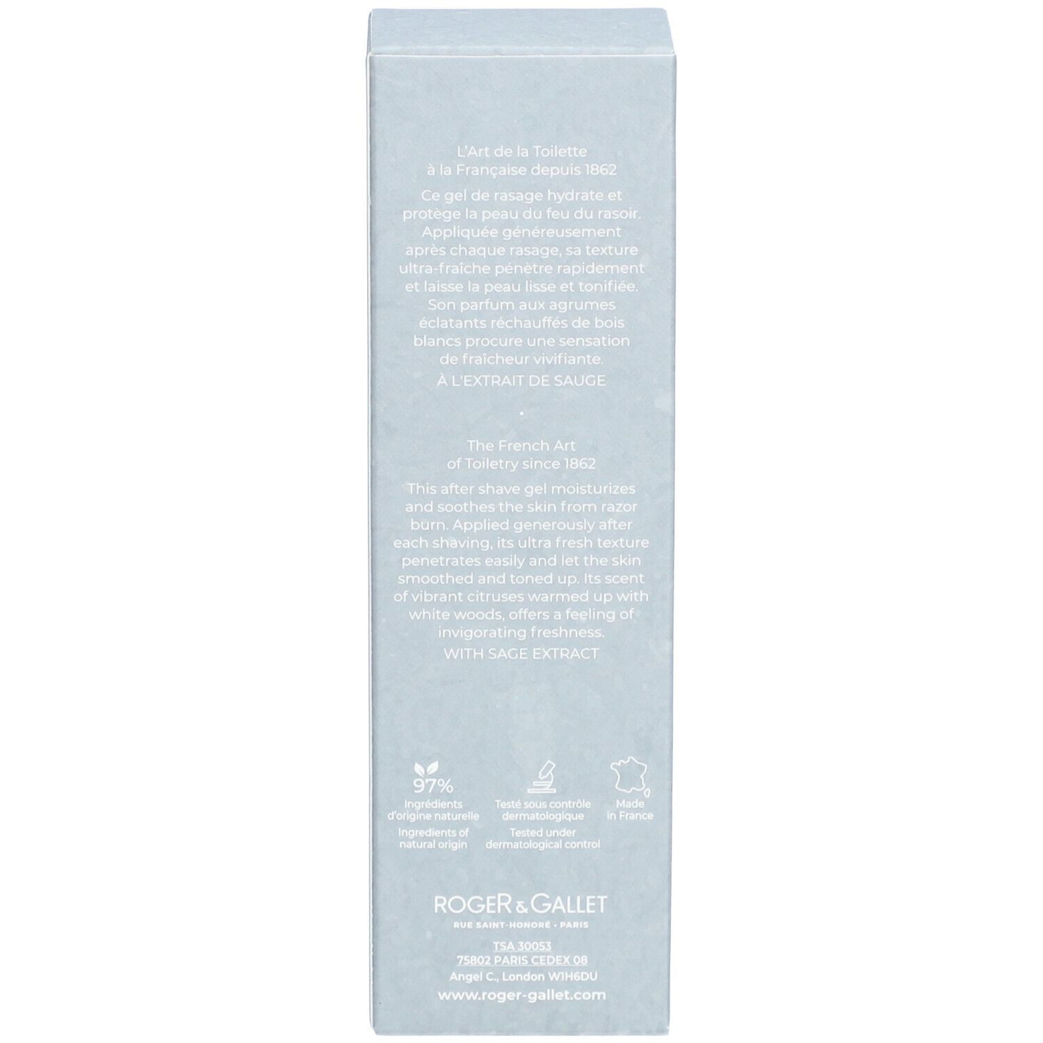 Roger & Gallet Cologne Twist Gel Après-Rasage