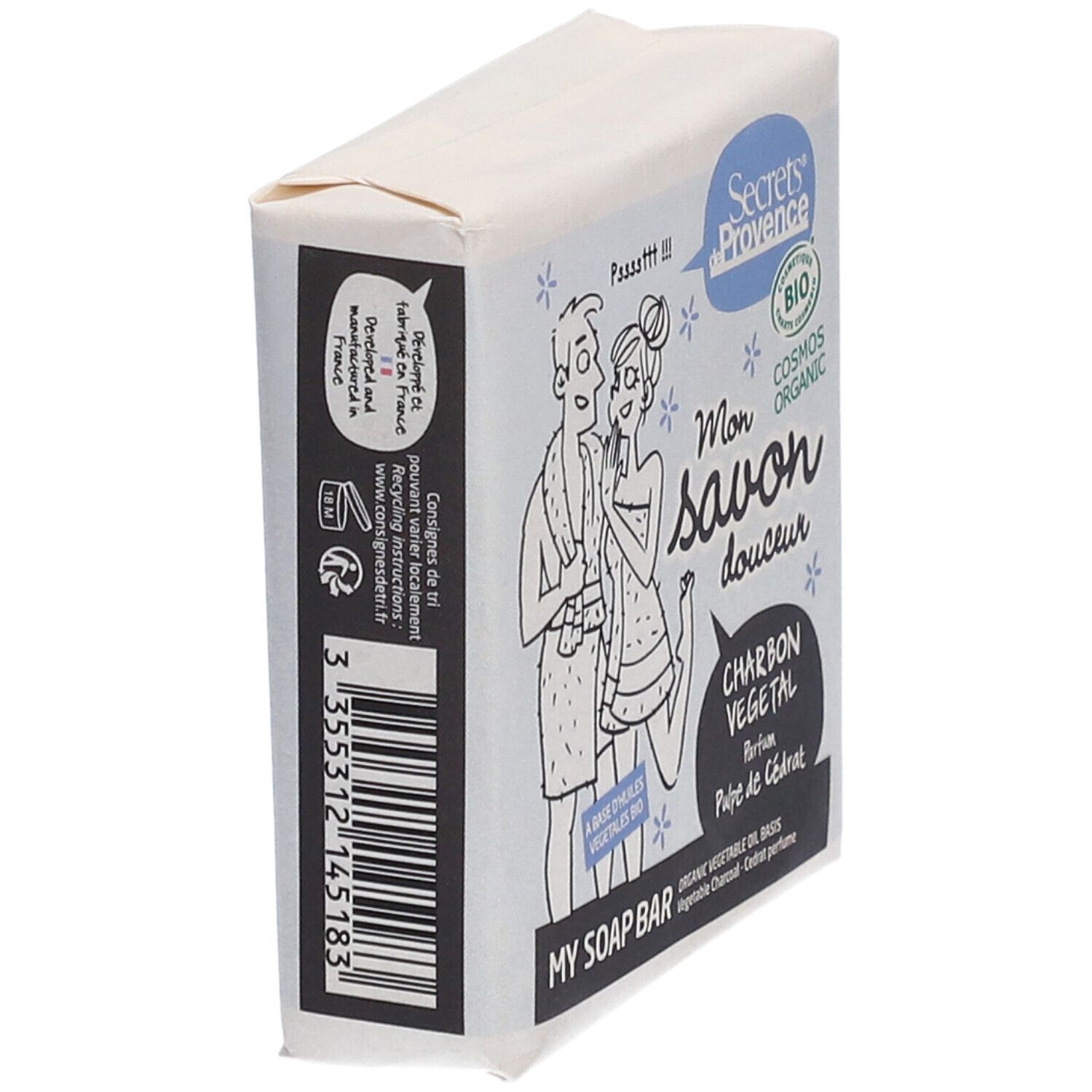 Secrets de Provence Savon Charbon Bio