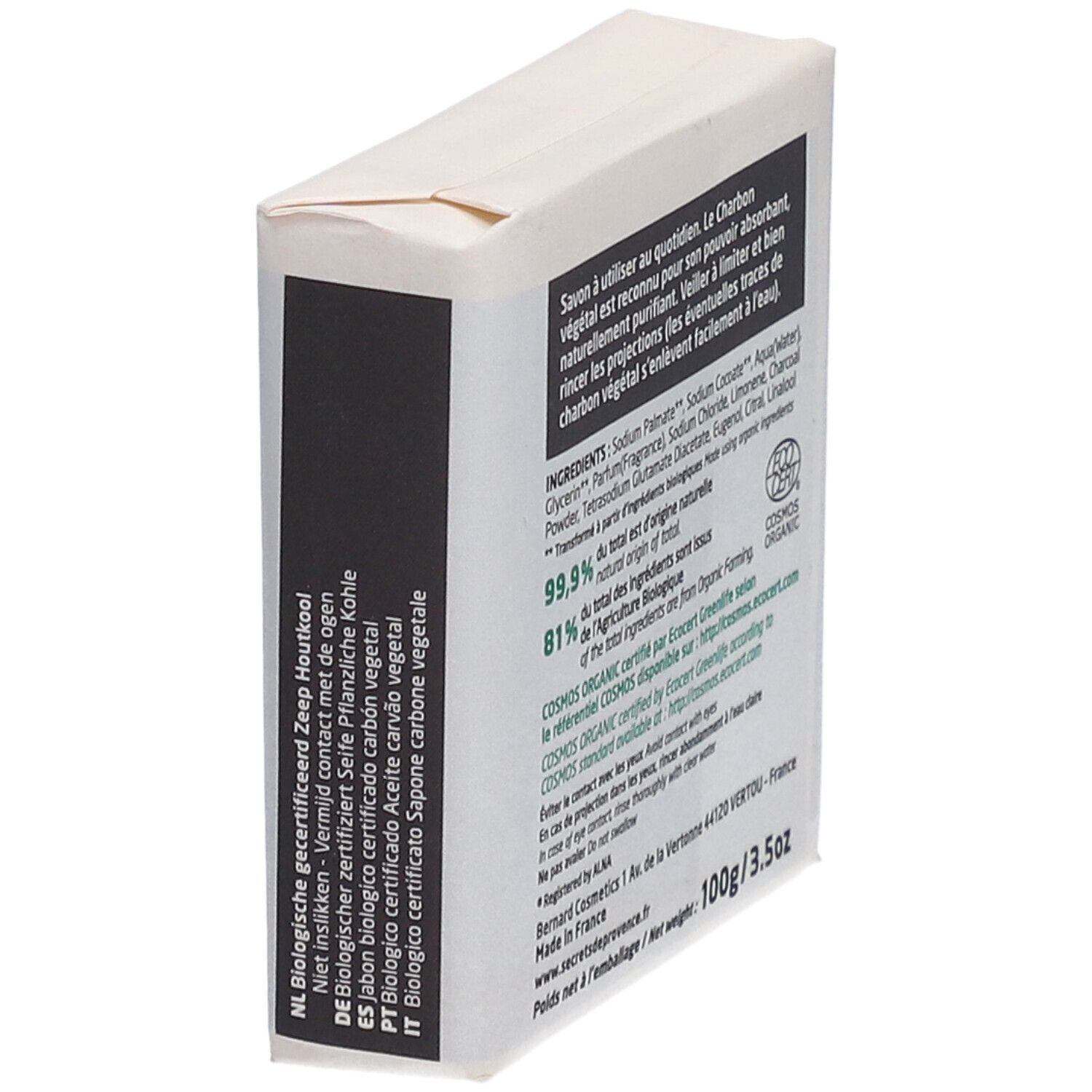 Secrets de Provence Savon Charbon Bio