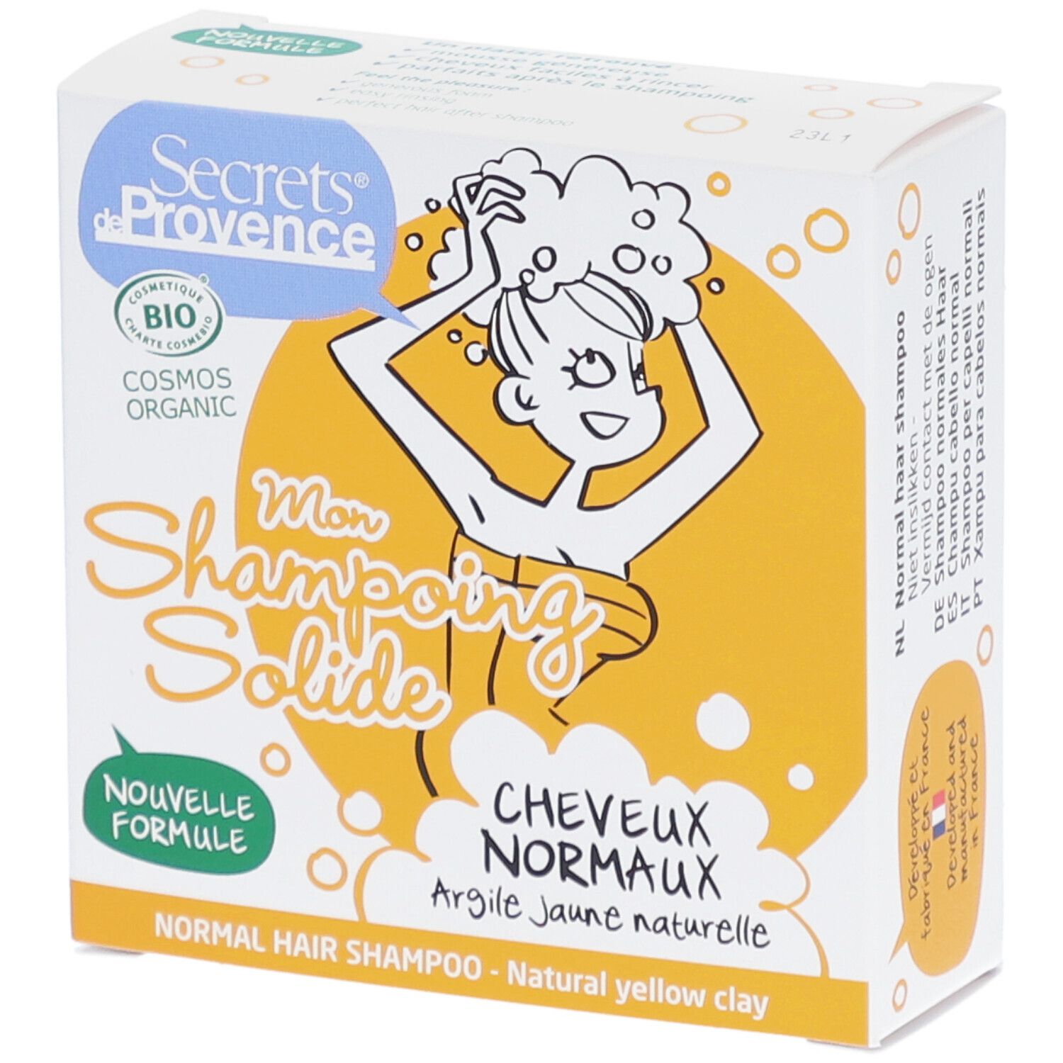 Secrets de Provence Shampooing Solide Cheveux Normaux Bio