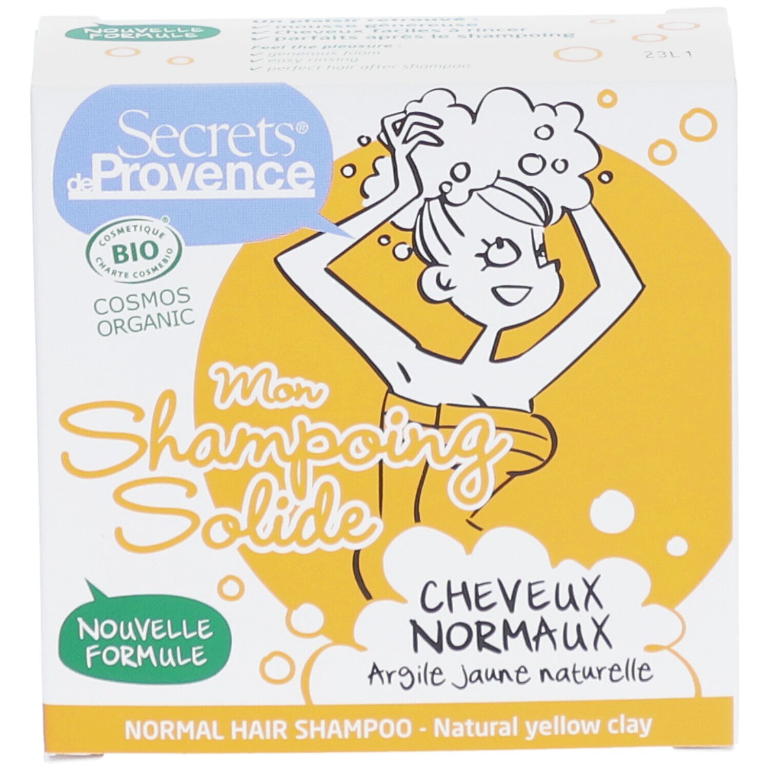 Secrets de Provence Shampooing Solide Cheveux Normaux Bio