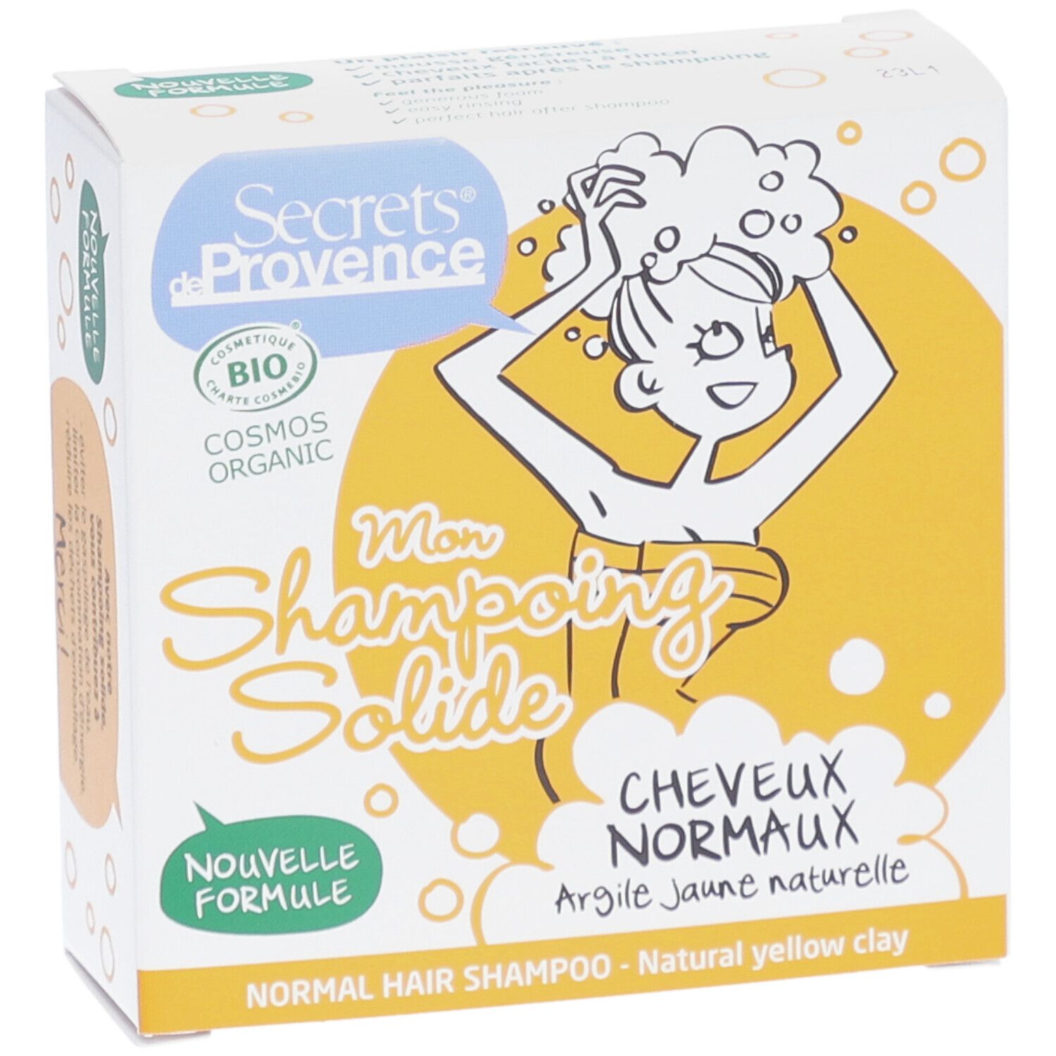 Secrets de Provence Shampooing Solide Cheveux Normaux Bio