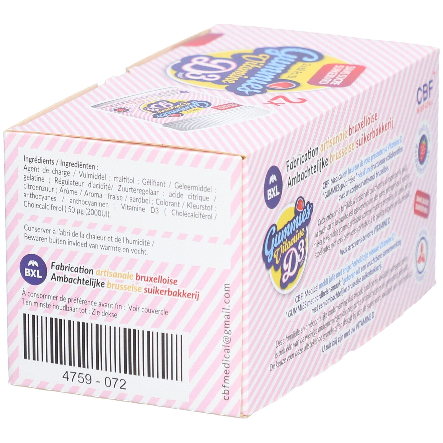 CBF Medical Vitamine D3 CBF Gummies