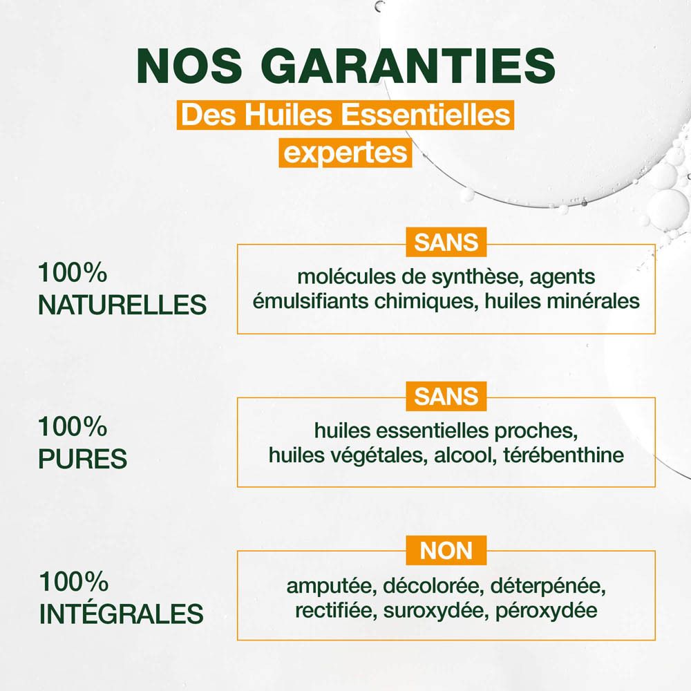Arrière du flacon roll-on Pranarom Aromaboost Energy avec instructions d'utilisation.