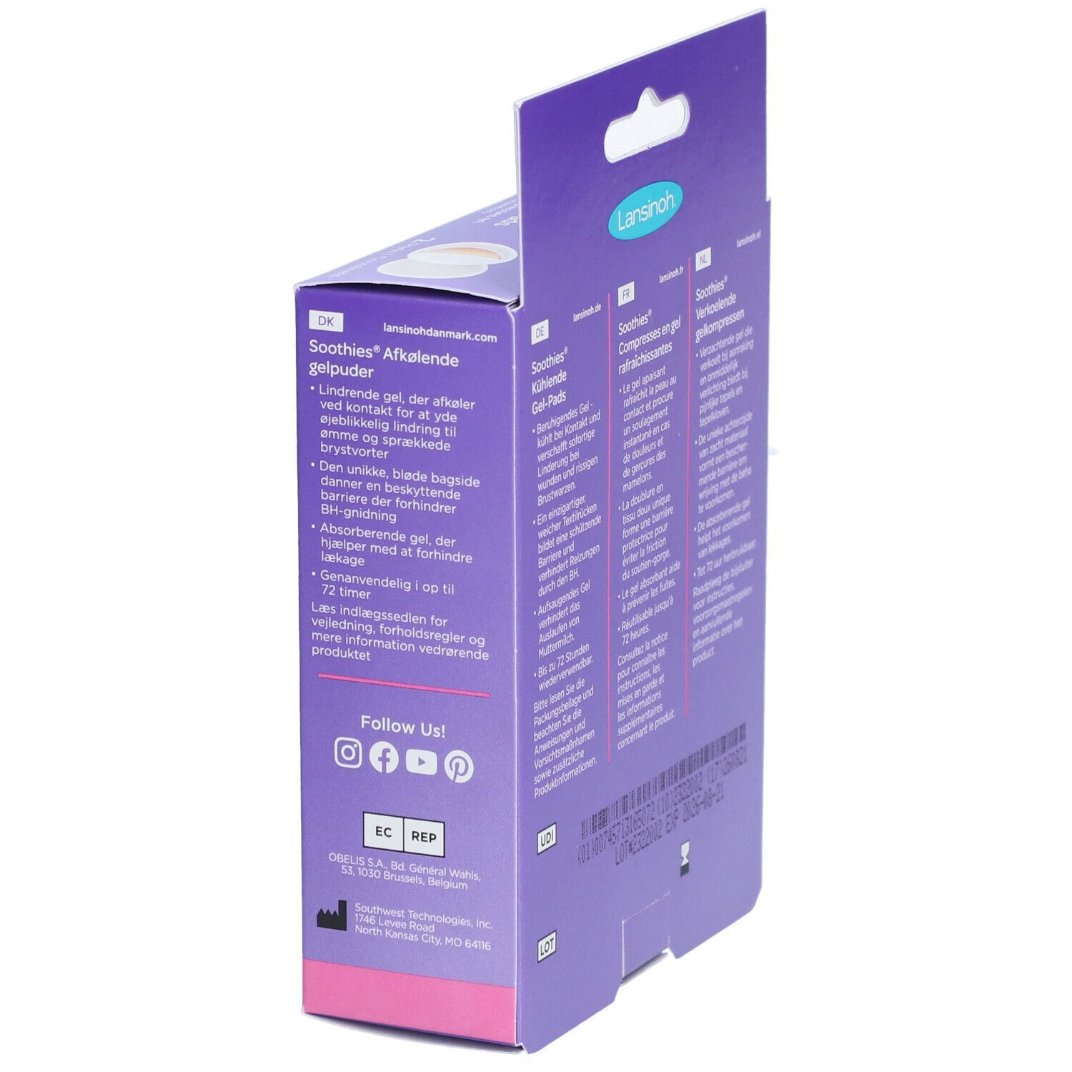 Lansinoh Soothies Compresses Apaisantes et Rafraîchissantes pour Seins