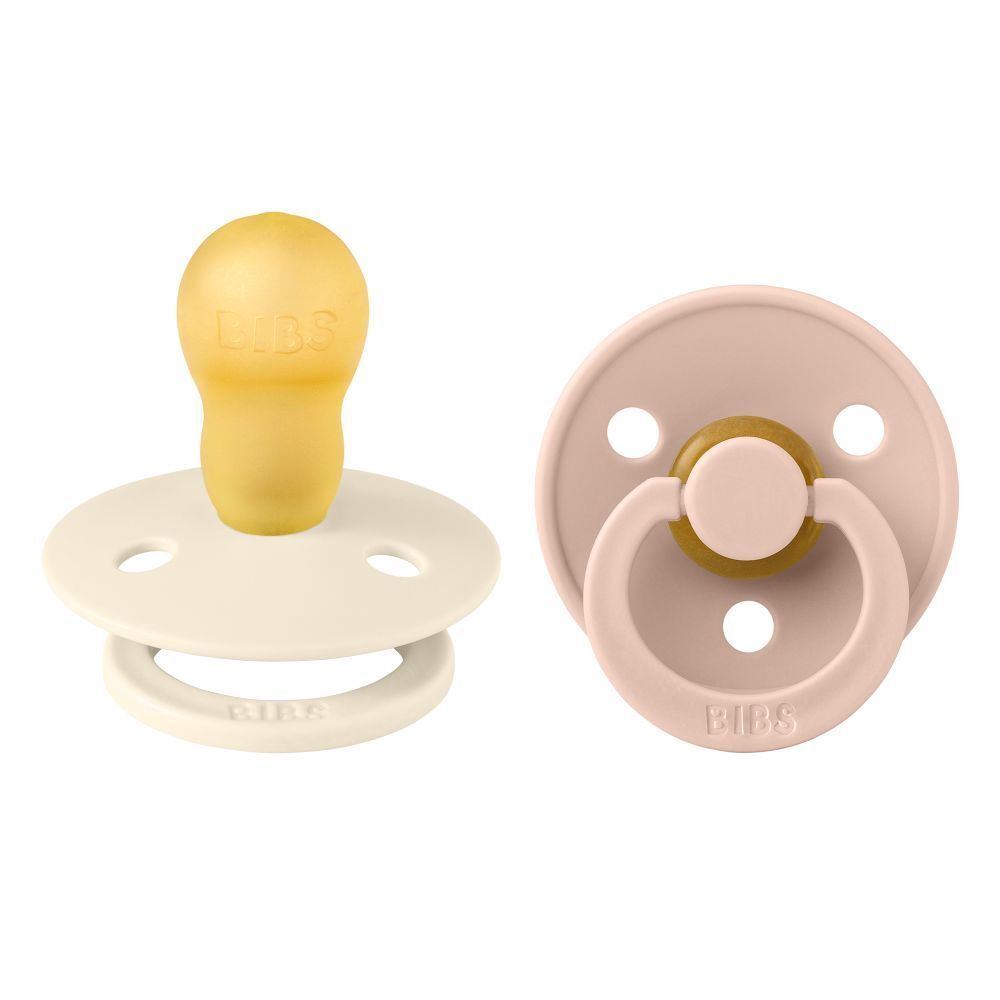 BIBS Duo de Sucettes Ivory/Blush 18mois et +