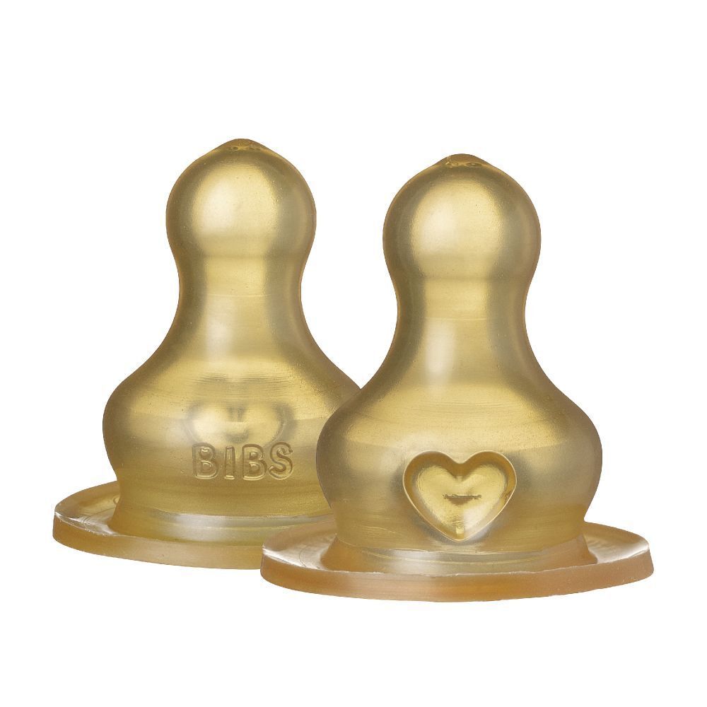 BIBS Pack Duo de Tétines Slow Flow 0mois et +
