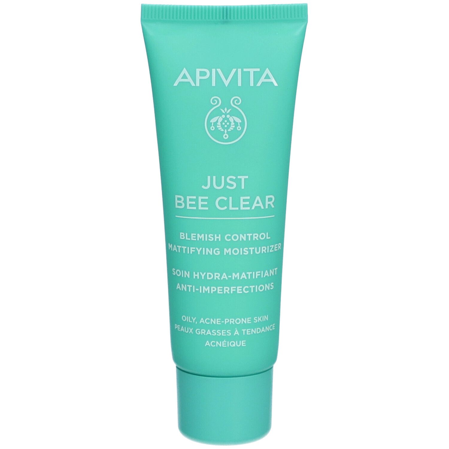 Tube de fluide hydratant matifiant 'JUST BEE CLEAR' par APIVITA.