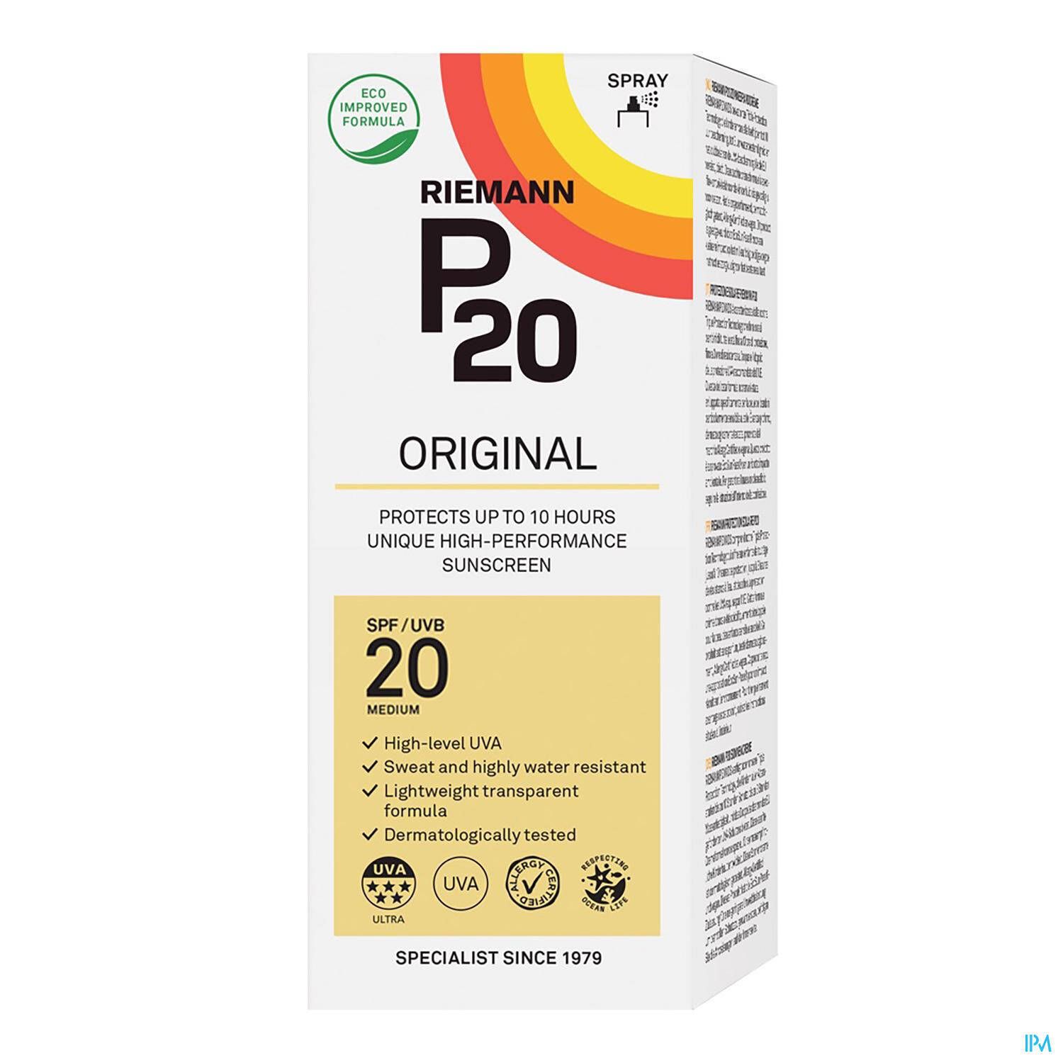 P20 Original Spray Solaire SPF20