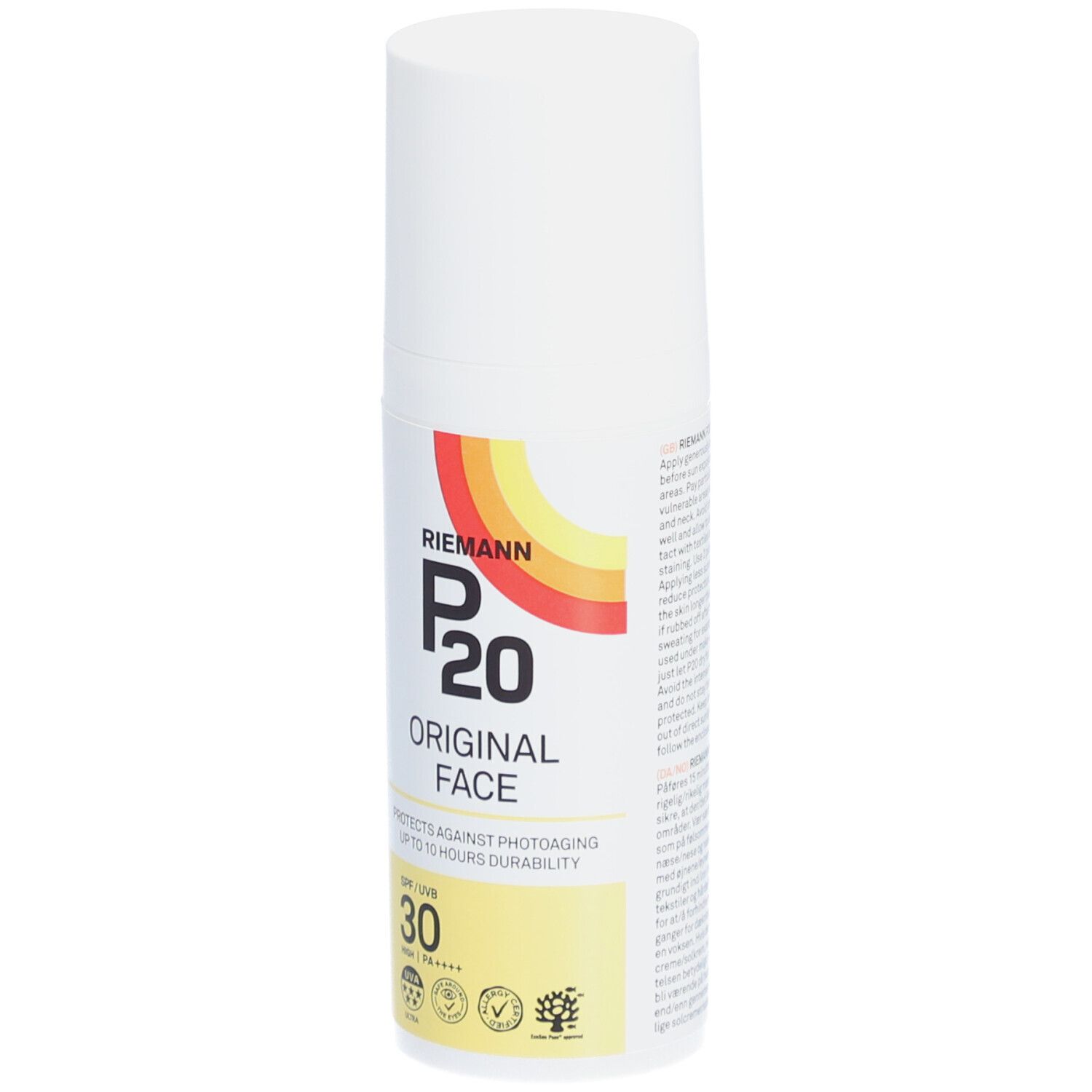 P20 Original Face Crème Solaire SPF30