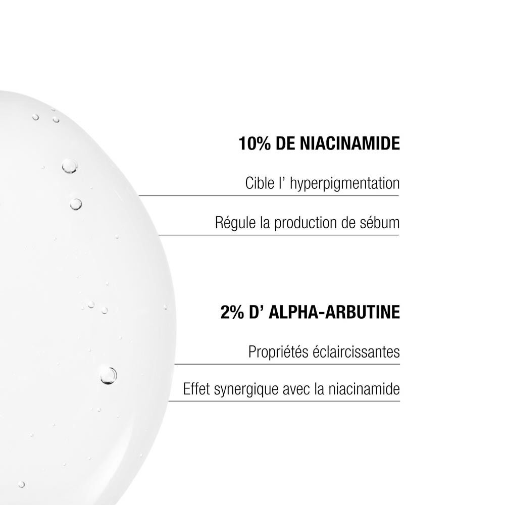 Flacon en verre brun avec pipette, contenant 'THE REMEDY NIACINAMIDE CONCENTRATE'.