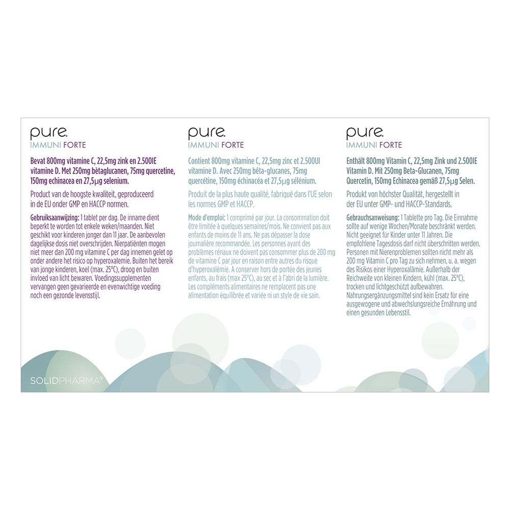 Boîte blanche, dos avec textes multilingues. Informations sur le produit.