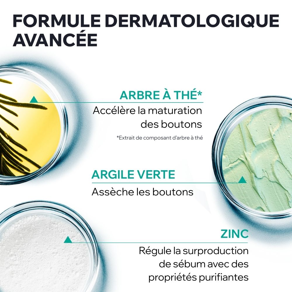Uriage Hyséac Pâte SOS : pot avec couvercle turquoise et corps blanc, contenant les informations produit.