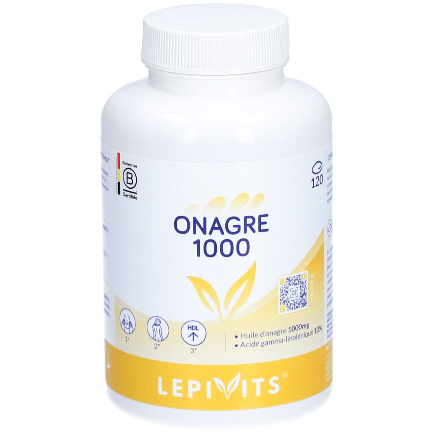 LEPIVITS® Huile d'onagre 1000 mg + vitamine E