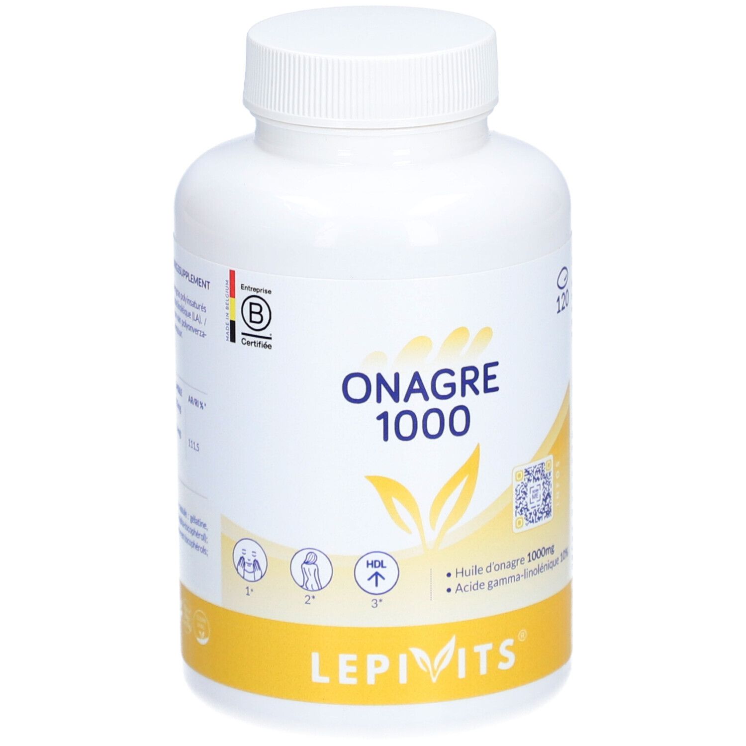 LEPIVITS® Huile d'onagre 1000 mg + vitamine E