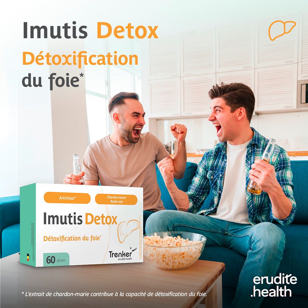 Boîte d'Imutis Detox, 60 gélules, artichaut et chardon-marie.