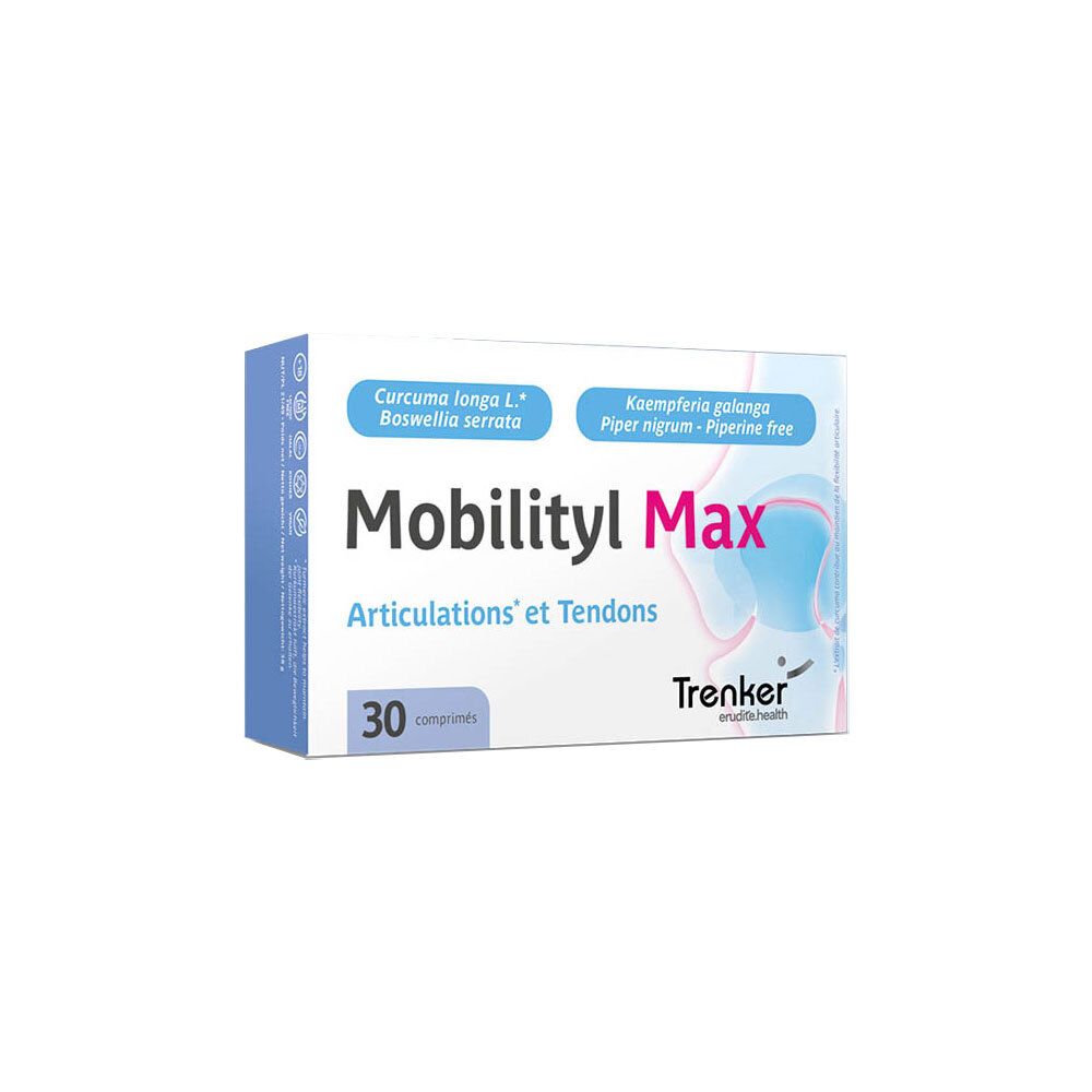 Boîte de Mobilityl Max 30 comprimés pour Articulations et Tendons.