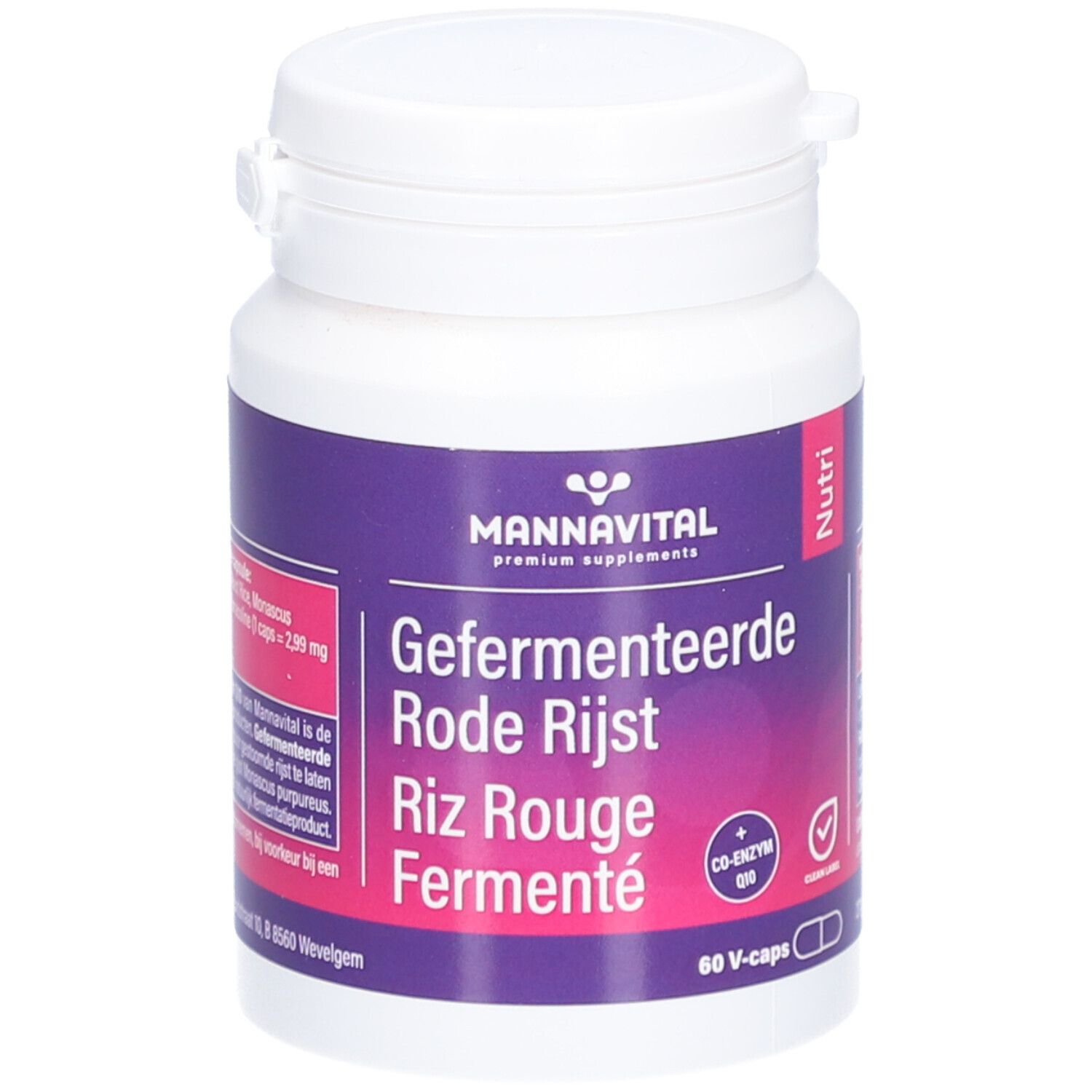 Mannavital Riz Rouge Fermenté avec Co-enzyme Q10