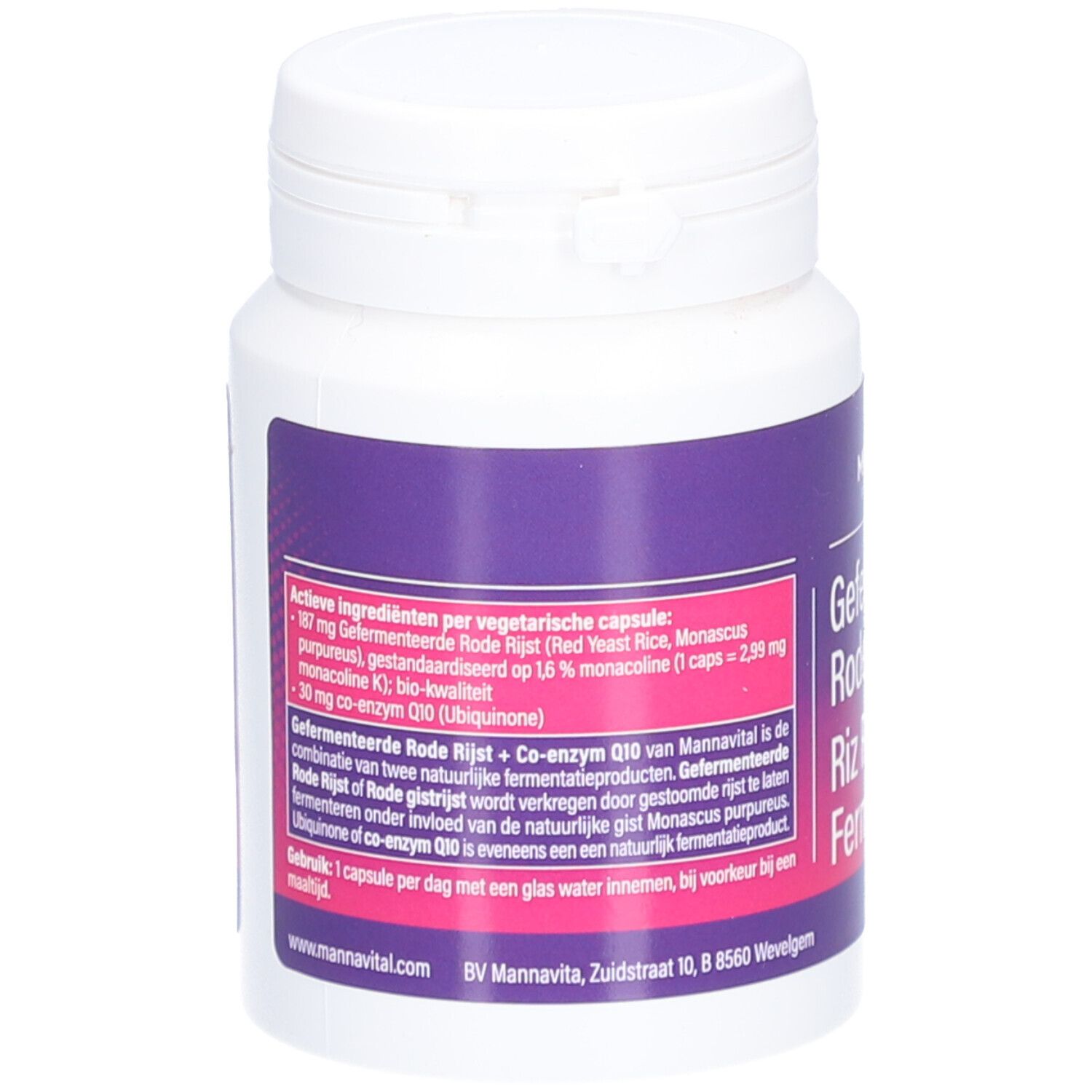 Mannavital Riz Rouge Fermenté avec Co-enzyme Q10