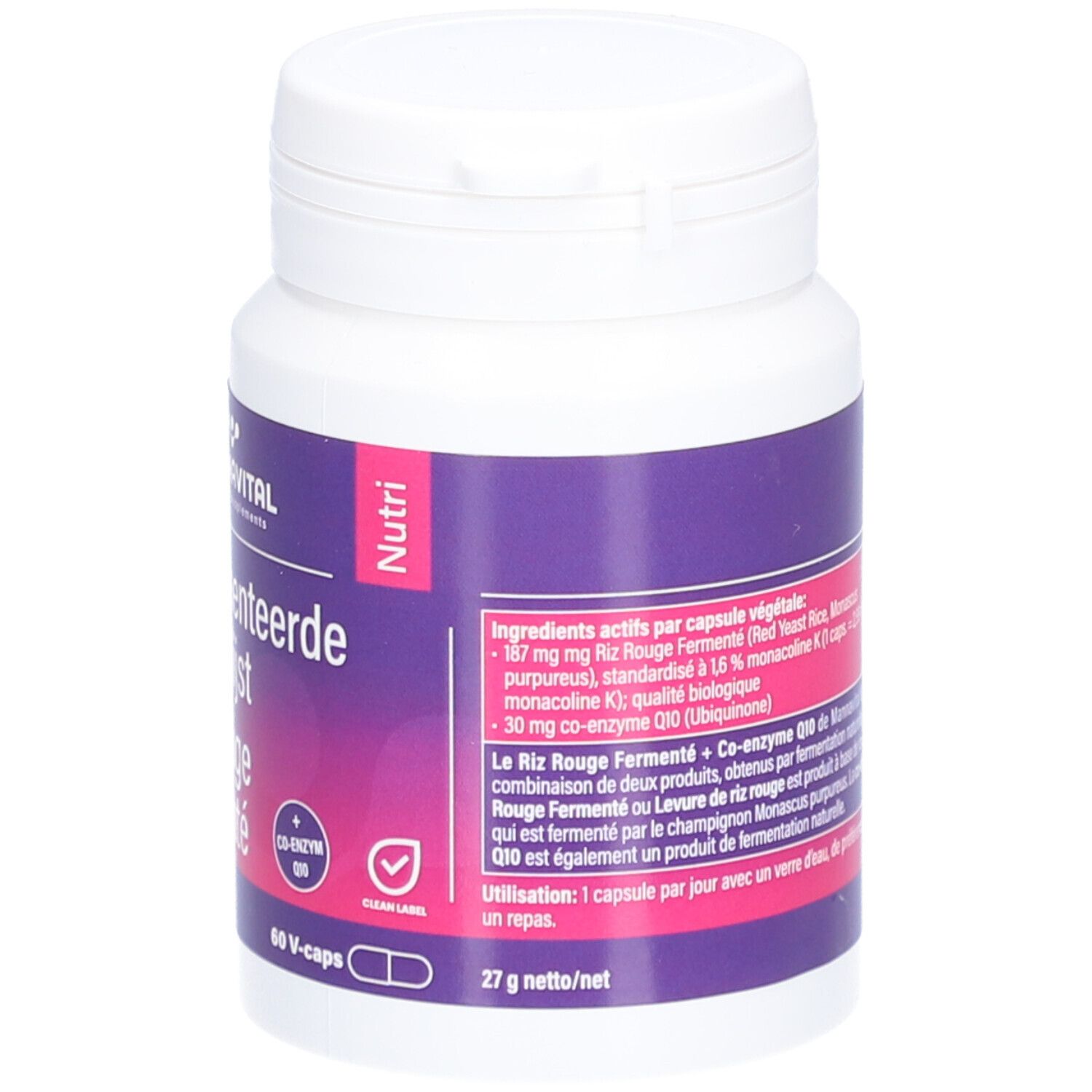 Mannavital Riz Rouge Fermenté avec Co-enzyme Q10