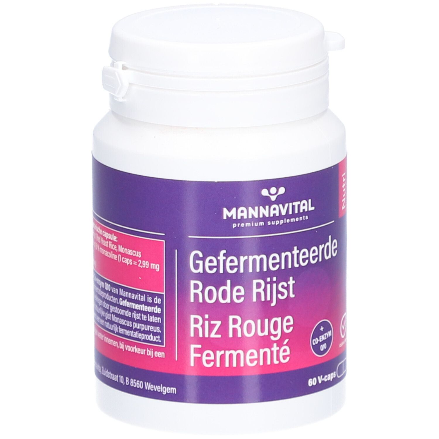 Mannavital Riz Rouge Fermenté avec Co-enzyme Q10