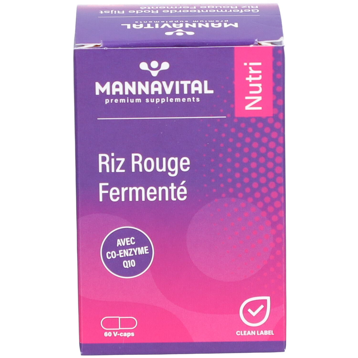 Mannavital Riz Rouge Fermenté avec Co-enzyme Q10
