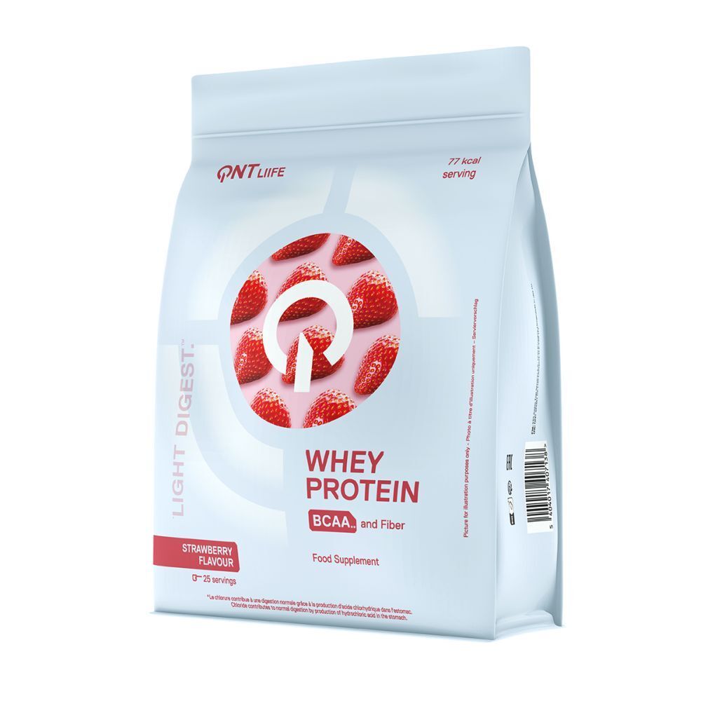 QNT Light Digest Protéine Whey BCAA et Fibres Fraise