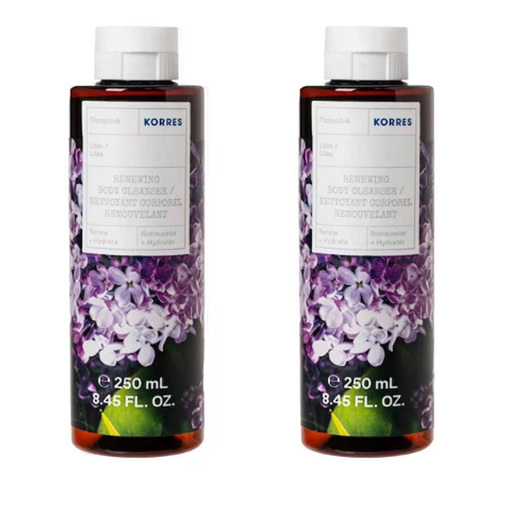 Korres Nettoyant Corporel Renouvelant Lilas 2x250ml