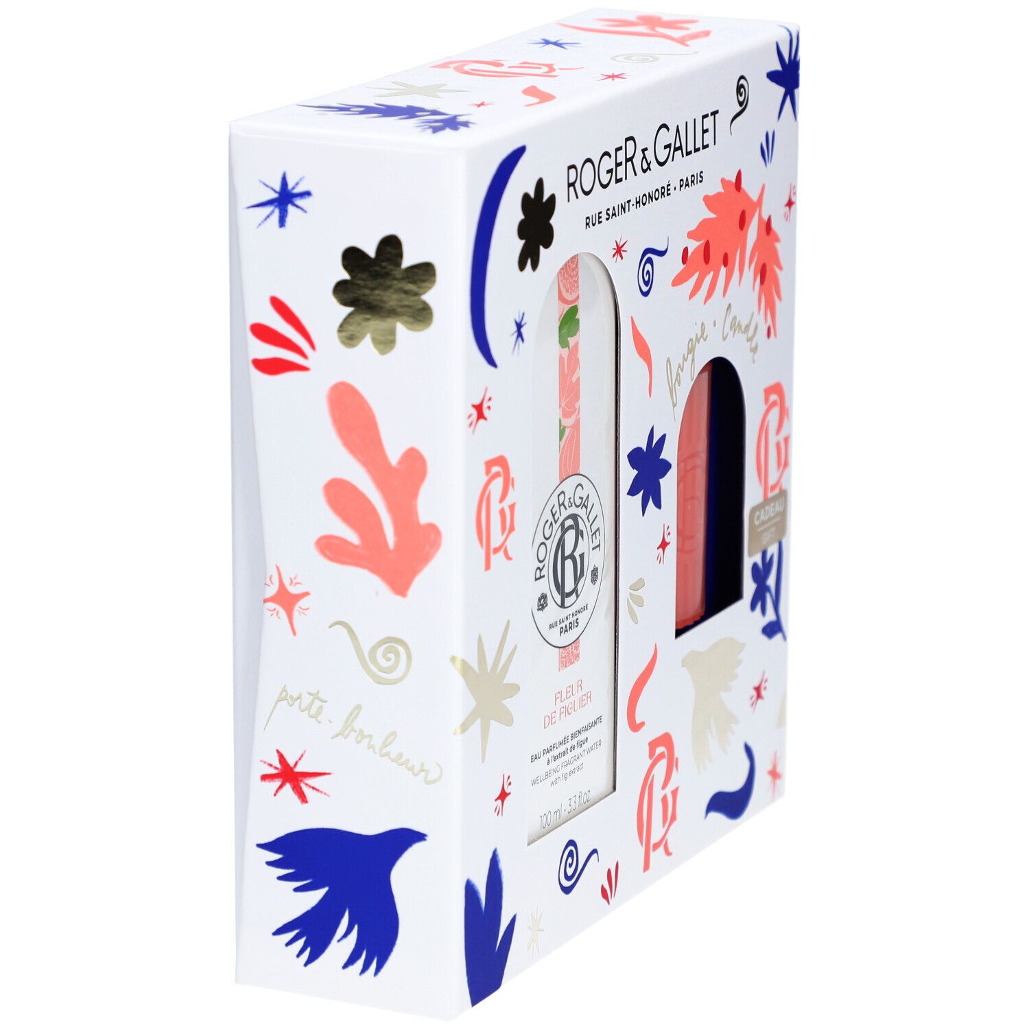 Roger & Gallet Set Noël Fleur de Figuier Eau Parfumée + Bougie
