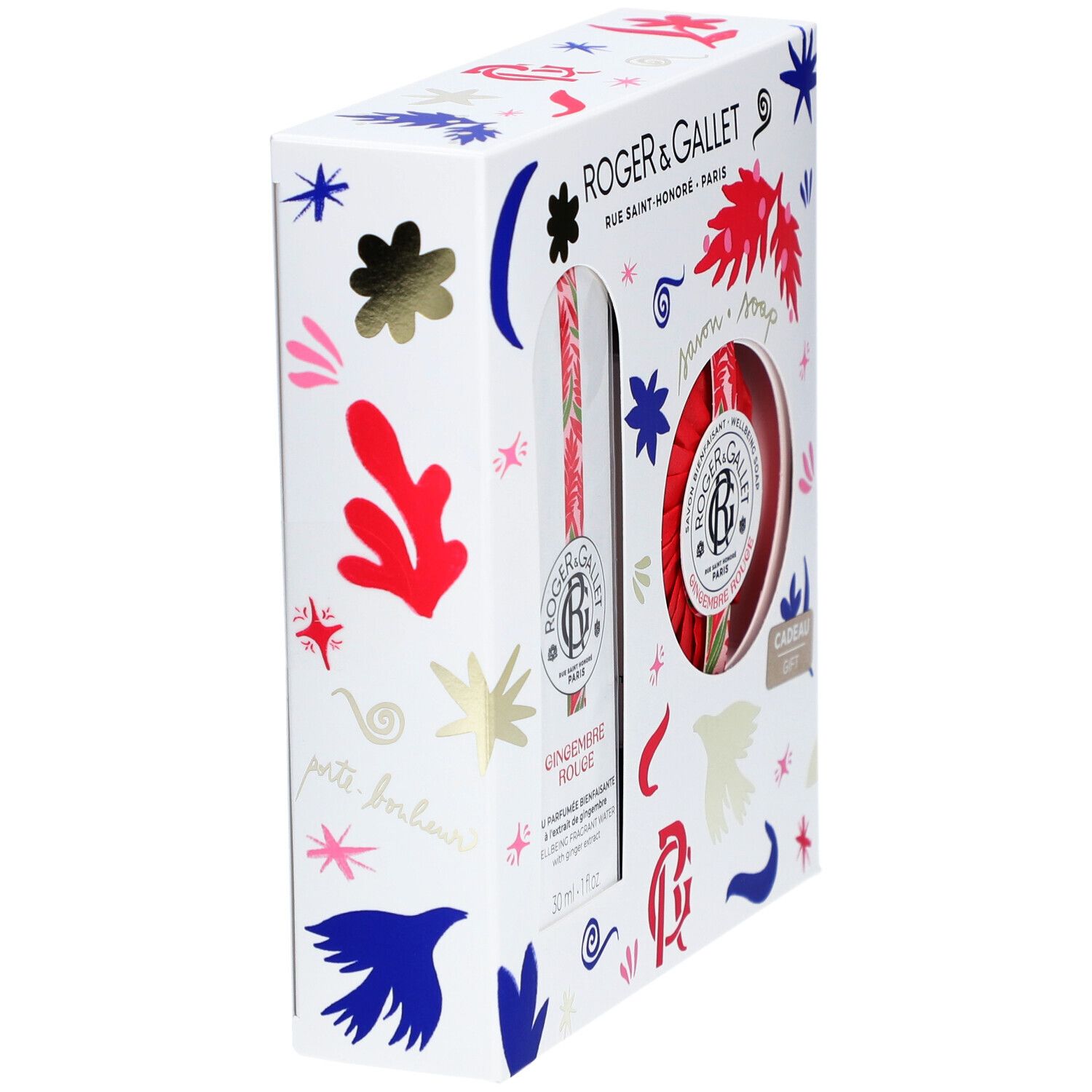 Roger & Gallet Set Noël Gingembre Rouge Eau Parfumée + Savon