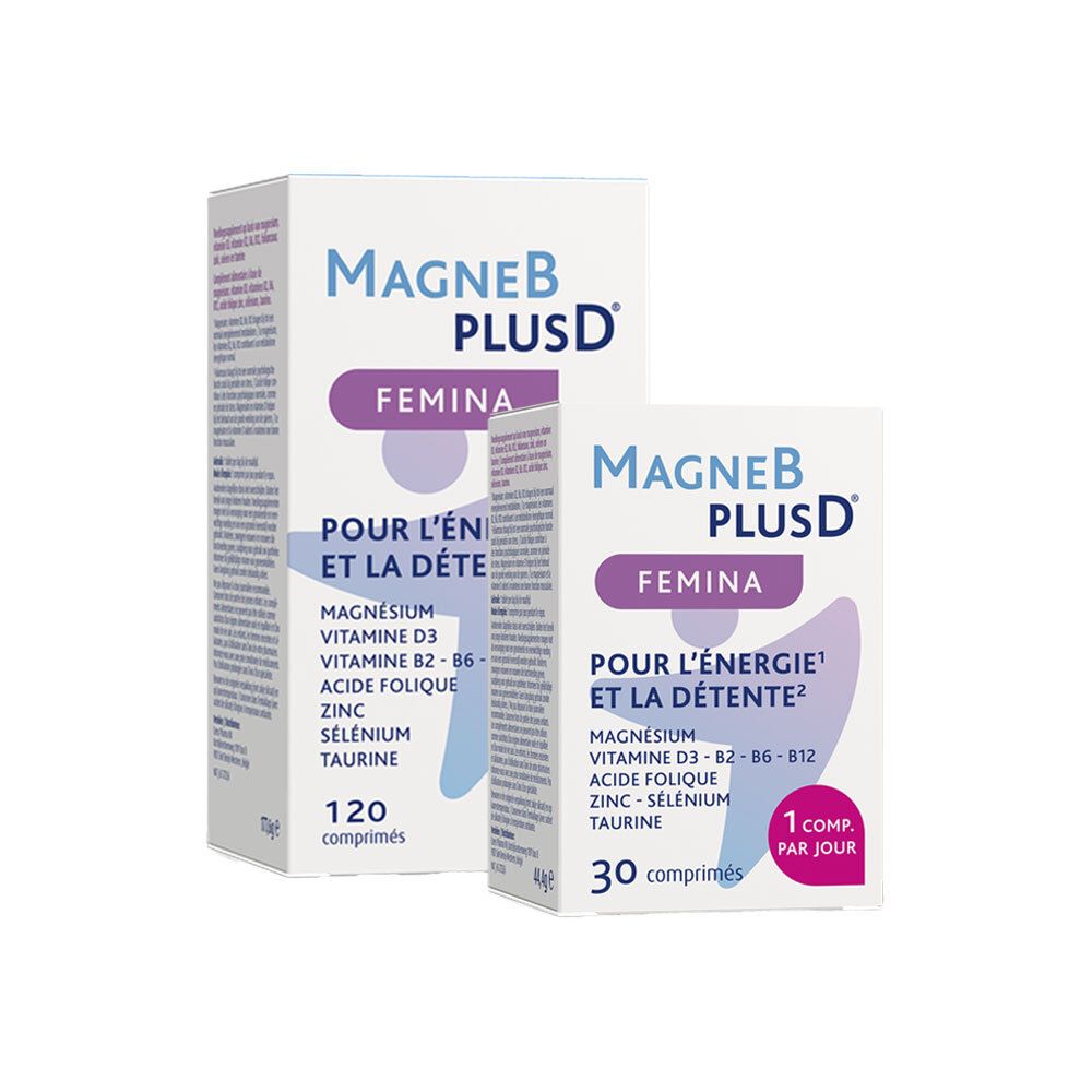 MagneBplusD® Femina | Magnésium, Vitamines B et Vitamine D