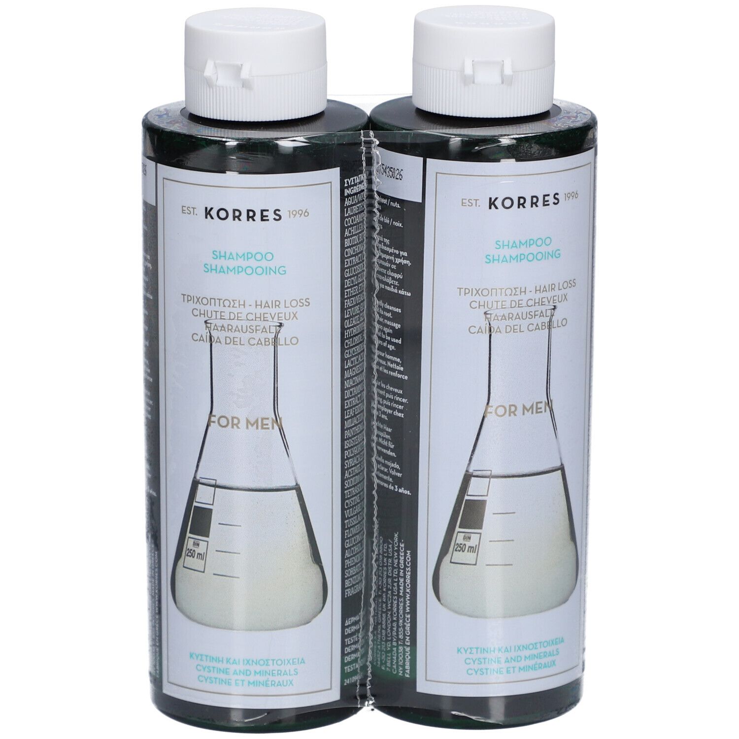 Korres Shampooing Hommes Chute de Cheveux