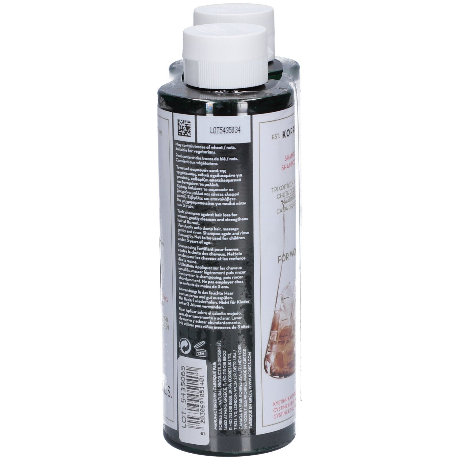 Korres Shampooing Femmes Chute de Cheveux