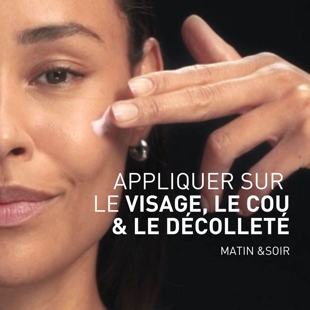 Image d'une aiguille d'injection avec liquide rose. Texte: Innovation complexe NCEF.