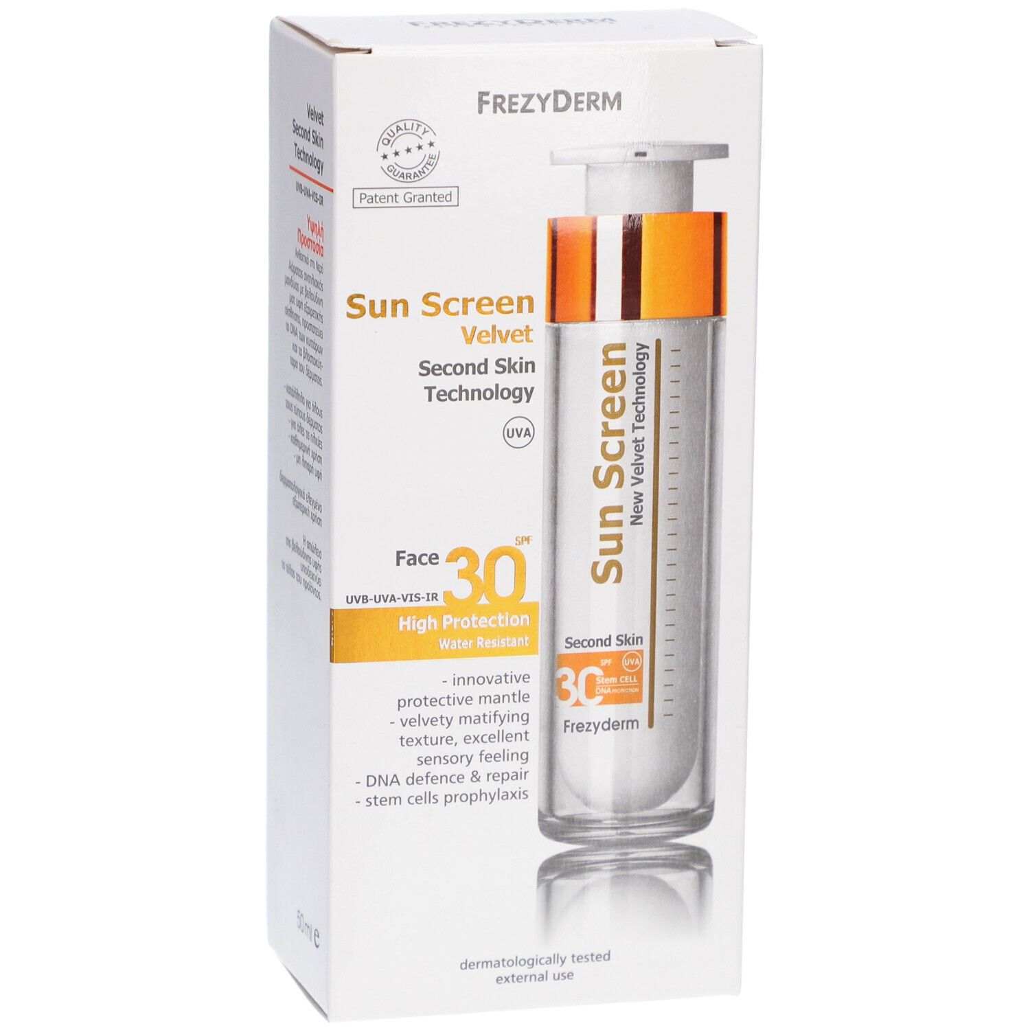 Frezyderm Sun Screen Velvet Face SPF30