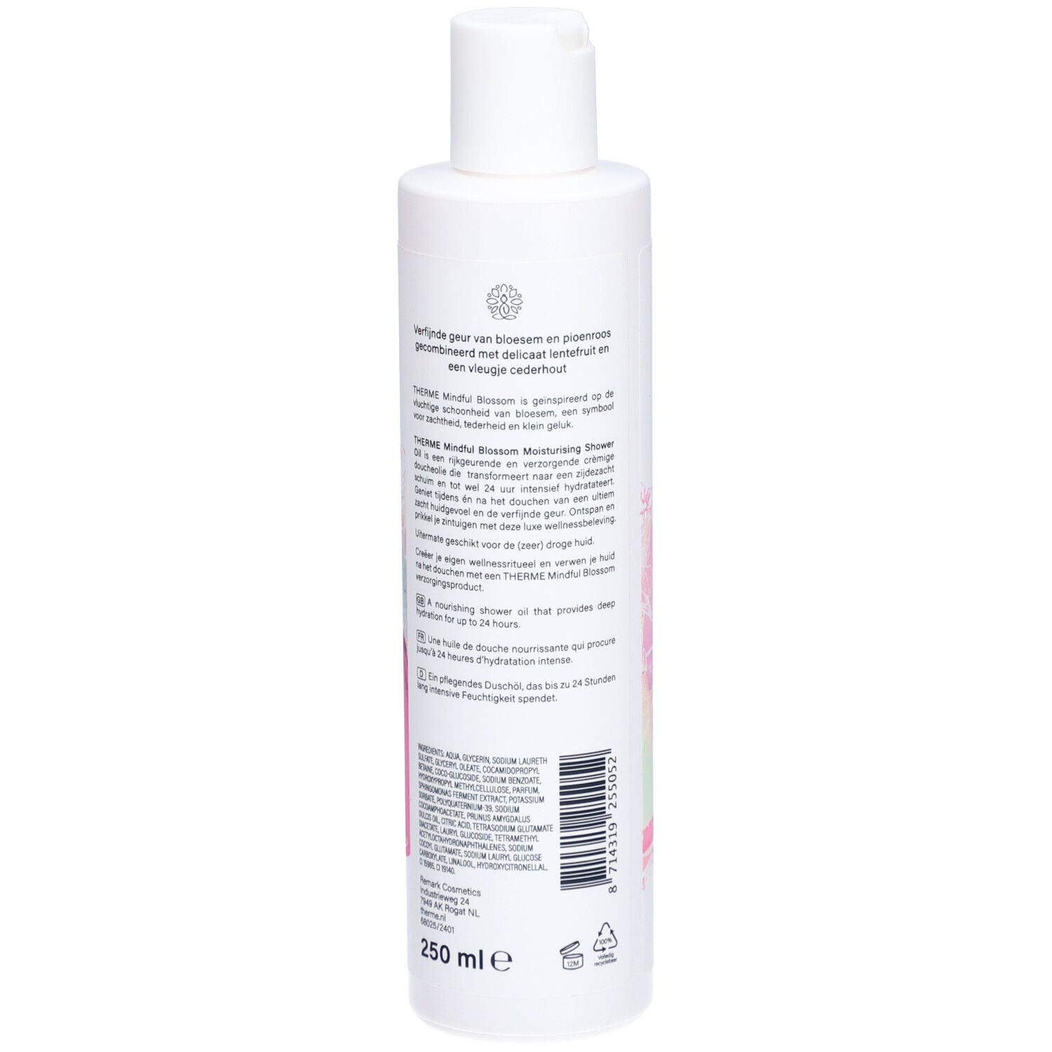 Therme Mindful Blossom Moisturising Shower Oil