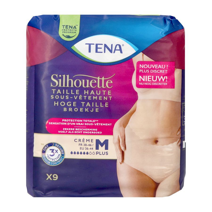 TENA Silhouette Sous-Vêtement Taille Haute Crème M