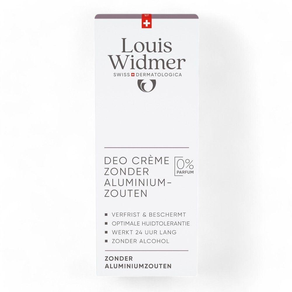 Louis Widmer Deo Crème sans Sels d'Aluminium | Sans Parfum
