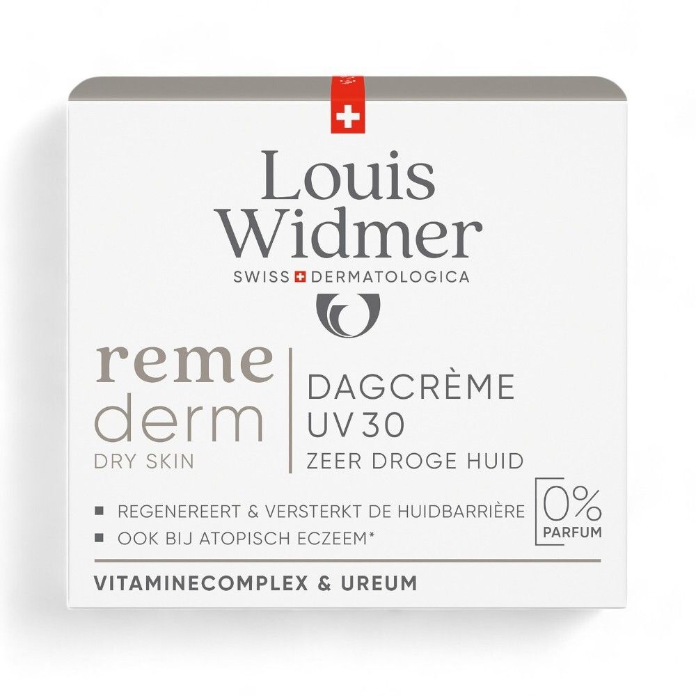 Louis Widmer Remederm Dry Skin Crème Visage UV30 Sans Parfum
