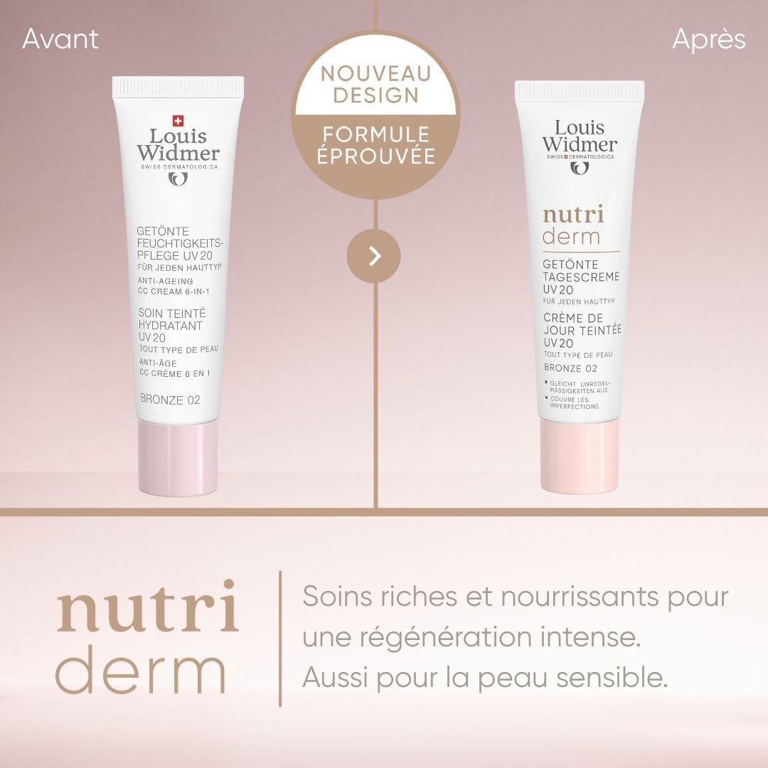 Louis Widmer Nutriderm Crème de Jour Teintée UV20 Bronze 02