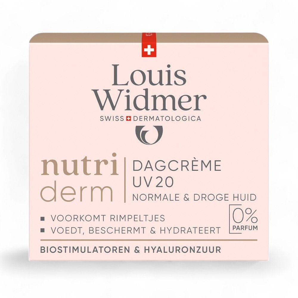 Louis Widmer Nutriderm Crème de Jour UV20 | Sans Parfum