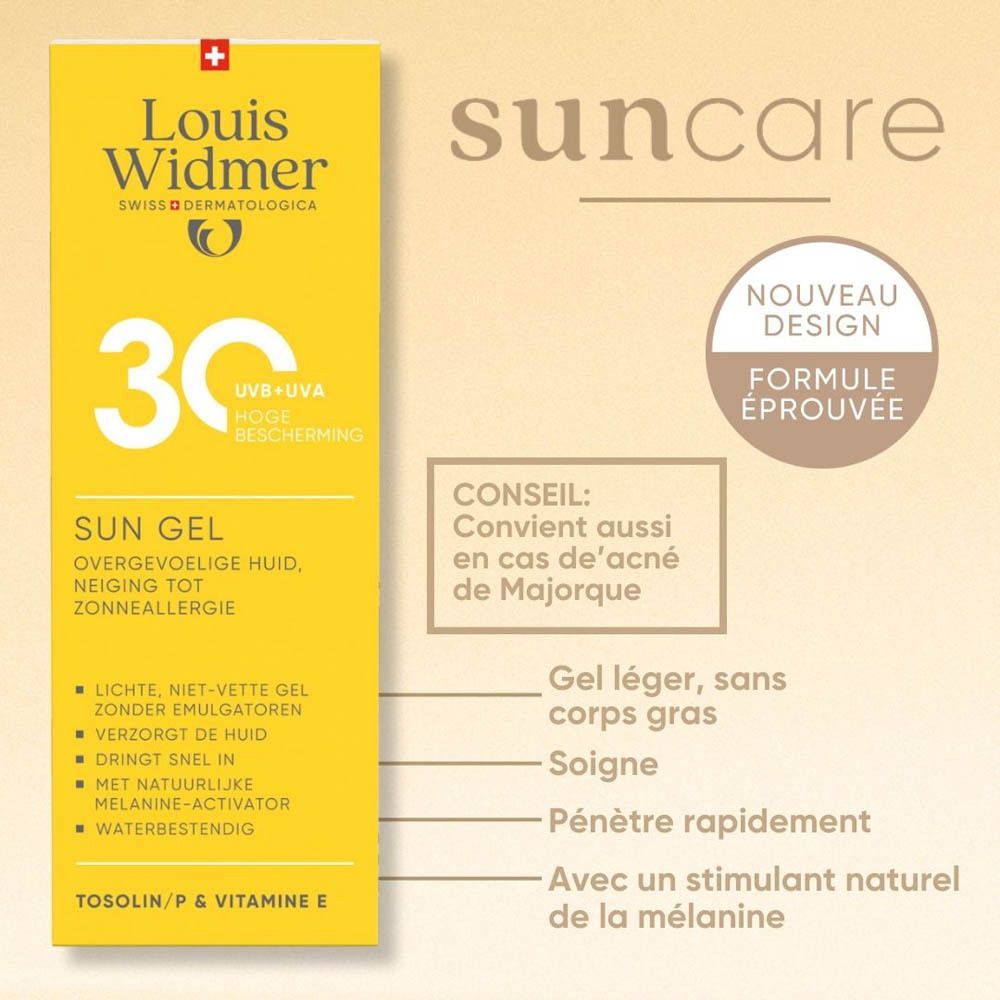 Louis Widmer Sun Gel SPF30