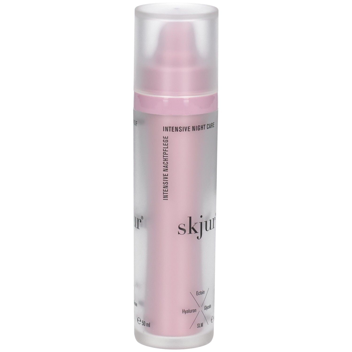 Flacon Skjur Soin de Nuit Intensif avec pompe, rose, 50ml.